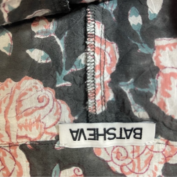 Batsheva Lawyer Cropped Floral-Print Cotton Flared Pants Size 0 NWOT - Picture 6 of 11